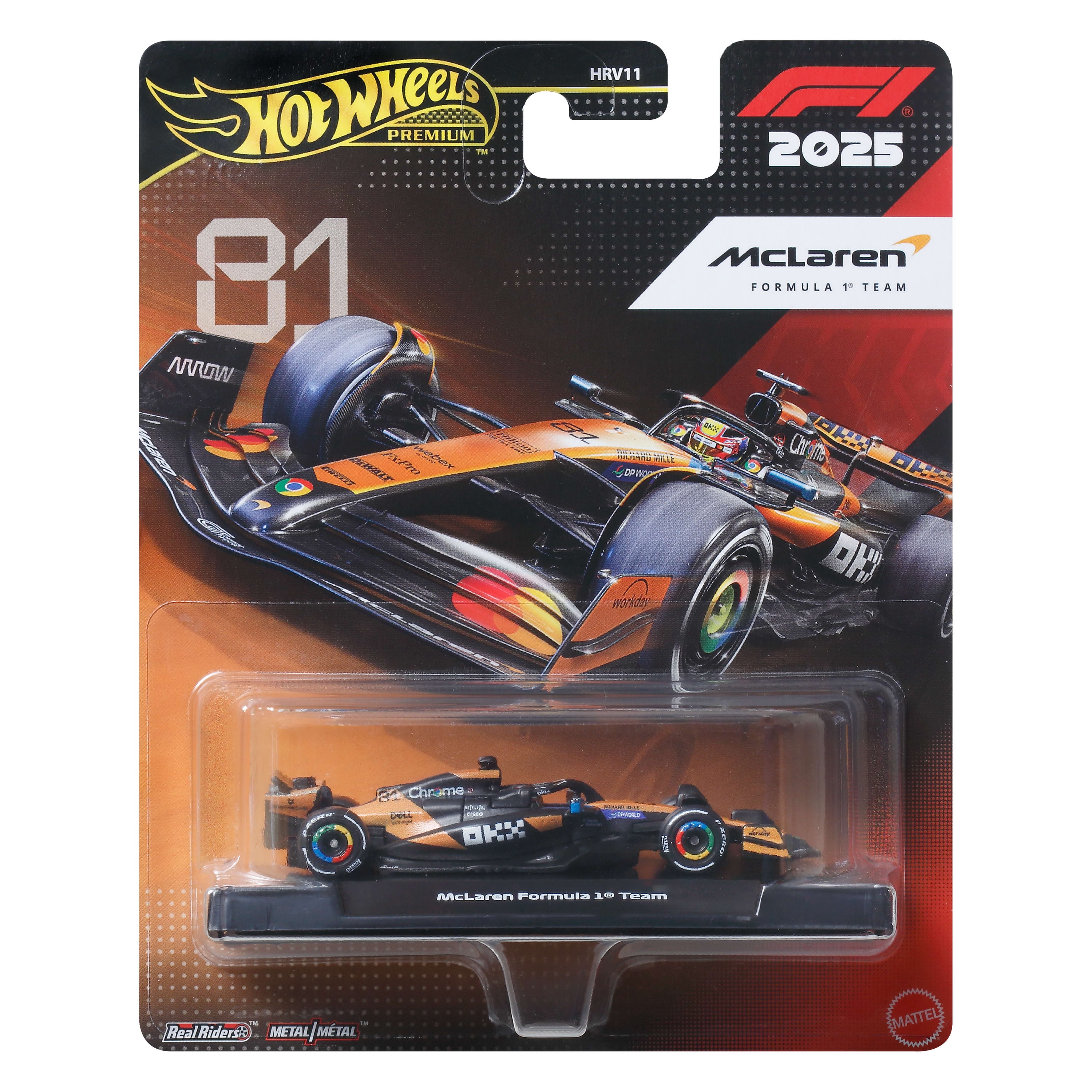 Hot Wheels 1:64 Scale Premium Die-Cast Formula 1 Collectible Toy Race Car (Styles May Vary