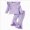 Purple, variant on ZIXKCGDSE Baby Girl Clothes Cotton Ruffle Sleeve Tops and Flare Pants Fashion Fall Outfits Size 2-3 Months