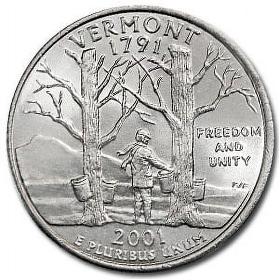 2001-P Vermont State Quarter BU
