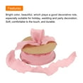 thumbnail image 3 of 2pcs 1.5 Inch 10 Yard Satin Double Ruffle Edge Ribbon Pink Solid Color for Hair Bows Sewing Gift, 3 of 6