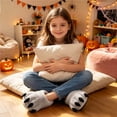 thumbnail image 6 of Kids Claw Slippers Winter Solid Color Thickened Fleece Indoor, 6 of 7