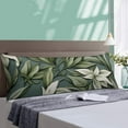 thumbnail image 5 of Body Pillow Protector Watercolor Eucalyptus Seasonal Green Plant Leaf Pillow Cover Botanical Sage Green Leaves Floral Art Pattern Decorative Accent Long Pillowcase 20 x 54 for Adults Pregnant Women, 5 of 6
