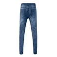 thumbnail image 3 of Caoirhny Men Denim Long Pants, Casual Party Street Spring Fall Trousers Pockets Male Slimming Trousers, 3 of 4