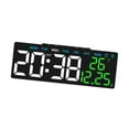 thumbnail image 4 of yotijay Digital Alarm Clock Electric Desk Clock 3 Level Brightness Adjustment Home Decor Black Shell, 4 of 9