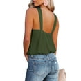 thumbnail image 3 of SAYOO mujeres moda Color sólido camisola sin mangas espalda descubierta Sling Tank Tops verano Casual salvaje chaleco Streetwear SAYOO Moda, 3 of 5