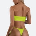 thumbnail image 3 of Trajes de baño tankini para mujer Trajes de baño de dos piezas con tirantes ajustables y espalda descubierta de color liso para mujer Trajes de baño para mujer Trajes de baño tankini para mujer, 3 of 5