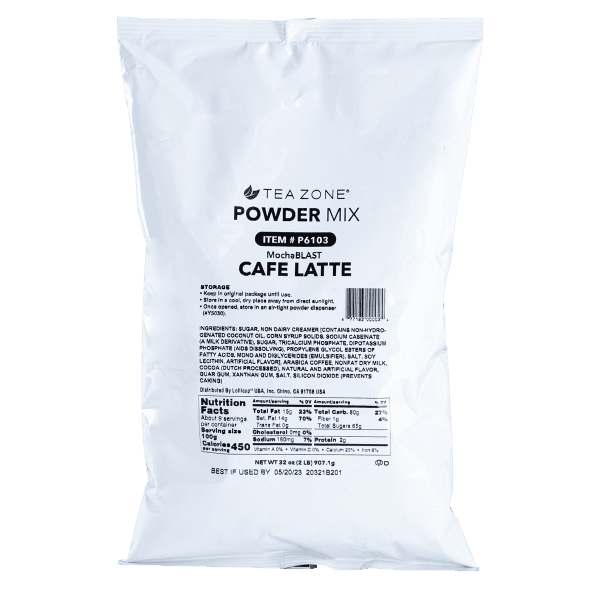 Tea Zone MochaBLAST Cafe Latte Powder (2 lbs)