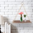 thumbnail image 4 of Swing Planter Shelf,Wood Swing Shelf Flower Hanging Planter Rack Planter Stand Hanging Plate Innovative Solution, 4 of 8