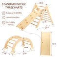thumbnail image 6 of Toddler Climbing Set Montessori Activity Kid Slide Playset Pikler Triangle Outdoor Indoor Playground, 6 of 9