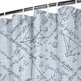 thumbnail image 3 of Math Equations Grid Notes Pattern Shower Curtain 36"x72" ,Bathroom Decorative Shower Curtains Set with 12 Hooks,Modern Waterproof Washable Shower Curtain, 3 of 6