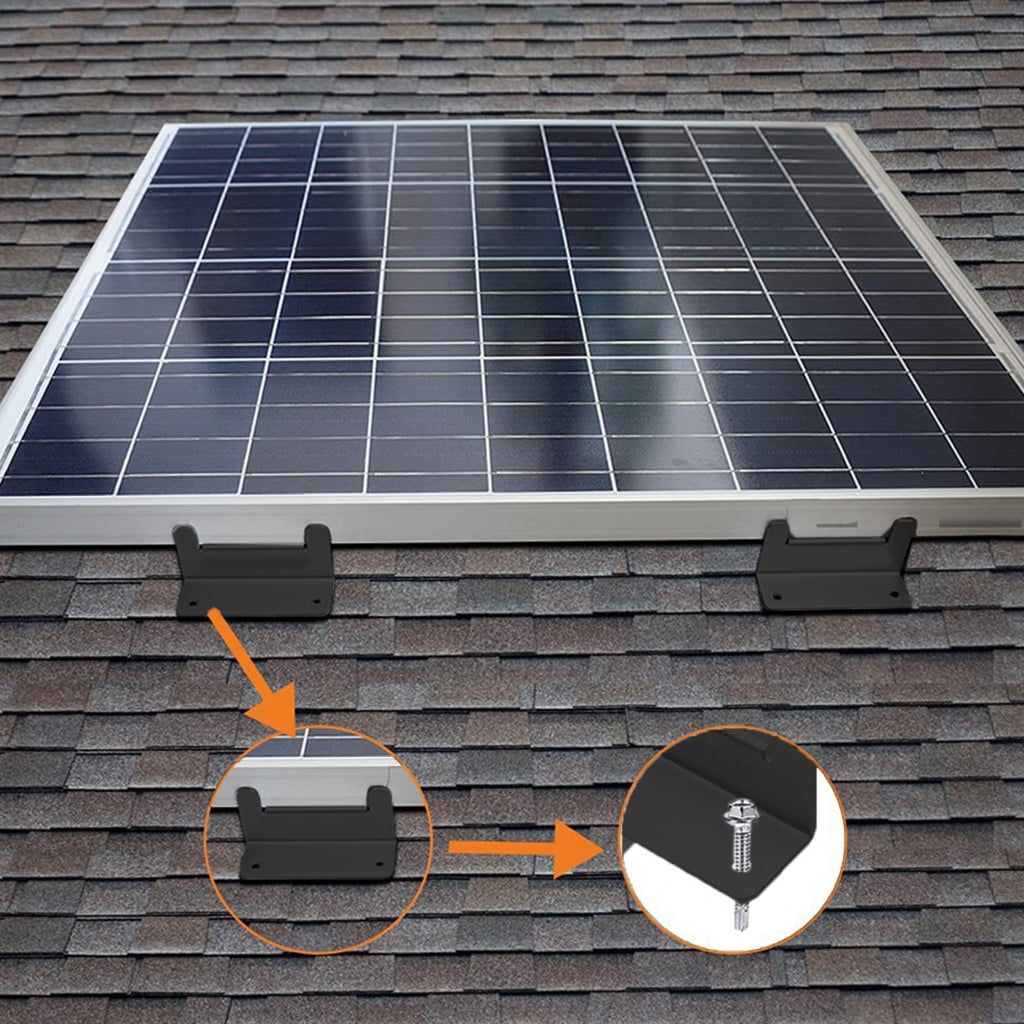 Metal Solars Panel Z Brackets Adjustable Angle Installation Hardware Durability