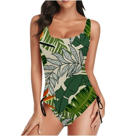 Vivianyo HD Ribbed One Piece Swimsuit Women Tie Side High Cut Bathing Suit Sexy Twist Front Push Up Monokini Swimwear