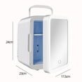 thumbnail image 4 of Mini refrigerador portátil Strade Fareast Limited 110V/12V con espejo y luces LED, 4 of 8