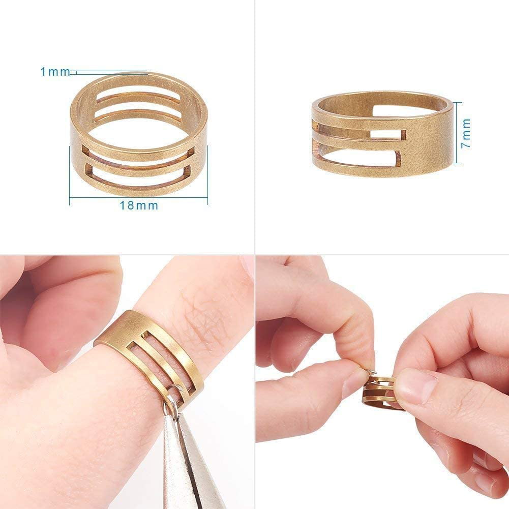 100PCS 3.5MM-10MM DIY Making Jewelry Findings Stainless Steel Jump Rings  Gold