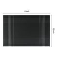 thumbnail image 4 of Unique Bargains Indoor Decor Kitchen Mat for Dining Table Set of 8 Black 18" X 12", 4 of 7