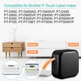 thumbnail image 6 of NineLeaf Compatible for Brother P-touch TZe-635 TZe635 TZ-635 TZ635 12mm 1/2'' White on Orange Laminated TZe TZ Label Tape 0.47" x 26.2ft, 6 of 7