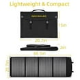 thumbnail image 5 of ROCKSOLAR 100W 12V Foldable Solar Panel Portable - USB Solar Battery Charger IPX4 water resistant, 5 of 5