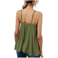 thumbnail image 6 of XFLWAM Tank Top for Womens Sleeveless V Neck Ruffle Hem Cami Tops Summer Flared Peplum Camisole Shirts, 6 of 6