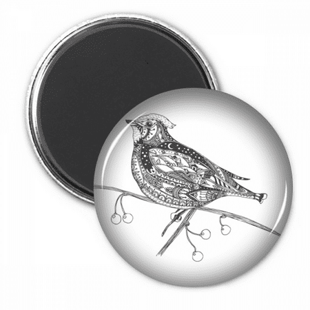 

Bird Paint Flying Line Small Refrigerator Magnet Sticker Decoration Badge