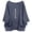 Navy, variant on YuXingFu Cotton Tops for Women Crew Neck A-Line Split Hem 3/4 Sleeve for Casual Plus Size Blouses Dressy White S
