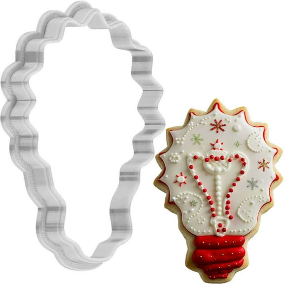 Christmas Bulb Cookie Cutter 4 Inch Made in USA by WONDERTORY
