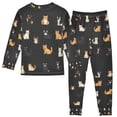 thumbnail image 2 of FORMRS Long Sleeve Top and Pants Pajama Set for Niños 2-Piece Sleepwear, Sizes 18M-8Y, Pixel Cat, 2 of 6