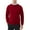 Red, variant on Kallspin Men's Cotton Crew Neck Sweater Regular Fit Long Sleeve Pullover Casual Cozy Stylish Sweater((Navy Blue,X-Large)