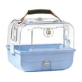 thumbnail image 2 of Transportín de para pájaros, jaula para loros, suministros para mascotas, ventilación, con asa de transporte, portátil para cacatúas, agapornis Azul, 2 of 8