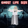 thumbnail image 4 of Uutvery Halloween Female Ghost Decoration with Induction Light Sound 15.7 Inches Hanging Tricky Toy for Creating Creepy and Scary Festival Effects, 4 of 8