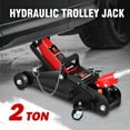 thumbnail image 2 of DNA MOTORING Floor Jack with Socket and Lock, Low Profile Hydraulic Trolley Jack for Cars Lift, 2 Ton (4000 lbs) Capacity, Lifting Range 5.12"-13", Red, TOOLS-00677-RD, 2 of 7