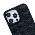 thumbnail image 4 of Funda compatible con iPhone 16 Pro para mujer, diseño de corazón de burbujas 3D, diseño kawaii, ideal para iPhone 16 Pro de 6,3 pulgadas, transparente., 4 of 8