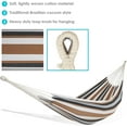 thumbnail image 2 of Sunnydaze Double Brazilian Cotton Hammock for Outside - 450-Pound Capacity Outdoor Hammock - Calming Desert, 2 of 6