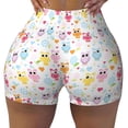 thumbnail image 2 of Sikiie Cute Owl Workout Shorts Women Scrunch Butt Gym Shorts Seamless High Waist Tummy Control Yoga Biker Athletic Shorts-XX-Large, 2 of 8