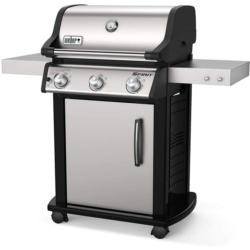 Weber 46502001 Spirit S315 LP Gas Grill, Stainless Steel