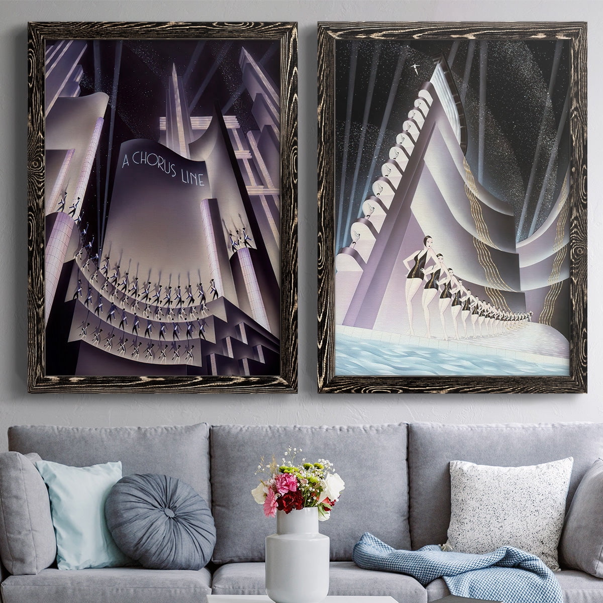A Chorus Line - Premium Framed Canvas 2 Piece Set - Ready to Hang