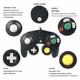 thumbnail image 3 of Wired Gamecube Controllers for Nintendo Wii Game Cube Switch Console 2 pcs, 3 of 5