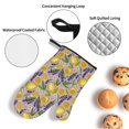 thumbnail image 3 of Haiem Lavender Flowers Print Extra Long Oven Mitts and Pot Holders 4pc Sets: Heat Resistant Silicone Oven Mittens with Mini Oven Gloves and Hot Pads Potholders, 3 of 6