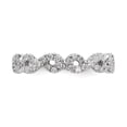 thumbnail image 4 of 14k White Gold Round Diamond Eternity Wedding Band Infinity Ring Size 7.5 - 0.85 Ct., 4 of 6