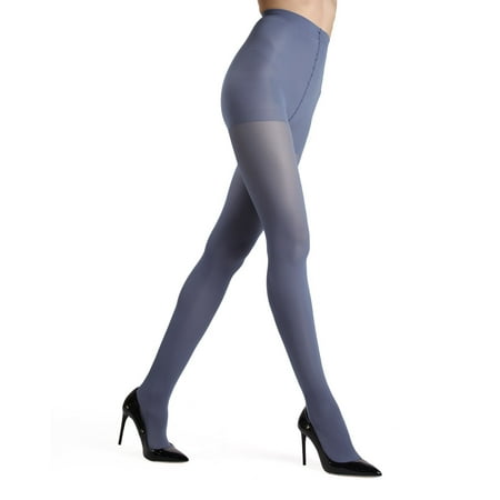 MeMoi Gloss Opaque Tights| MeMoi Women's Tights - Hosiery - Pantyhose Small/Medium / Blue Smoke MO 120