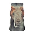 thumbnail image 5 of Haiem Elephant in Smoke Men Workout Tank Top Gym Bodybuilding Sleeveless Muscle T Shirts Athletic Tank Breathable Workout Shirt-X-Large, 5 of 9