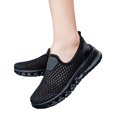 thumbnail image 5 of Willtoo Walking Shoes for Women Mesh Slip On Comfortable Sneakers Round Toe Lightweight Tennis Shoes Non Slip Casual Footwear, 5 of 5