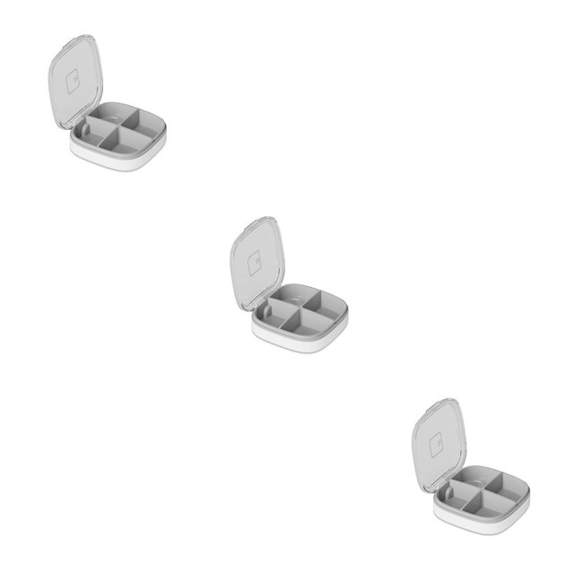 Naiovety Caja de pastillas Contenedores de viaje portátiles Mini porta medicinas Diseño de compartimiento Ranura en forma de U sanitaria a prueba de Type1 NO1 Naiovety CBP192301