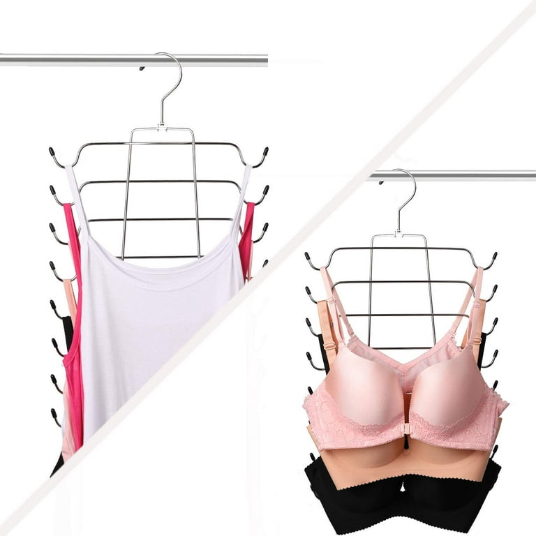 Libex 2 Pack Tank Top Hanger Bra Hanger for Closet Organizer | Space Saving  Hangers for Clothes | Non-Slip Bra Organizer for Bras, Cami, Bathing