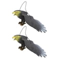 thumbnail image 2 of MasteelfCA 2 Pcs Jouet Modèle d'Aigle Émuation Outil Répulsif pour Oiseaux Chic Pendentif Noir, 2 of 7