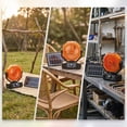 thumbnail image 4 of Solar-Powered Portable Misting Fan with Remote Control, 6-Inch Oscillating Cooling Fan, Rechargeable Outdoor Humidifier for Camping, Patio, and Tent Use, Strong Airflow and Multi-Function Features, 4 of 6