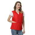 thumbnail image 2 of TOPTIE Unisex Essential Work Vest Supermarket Clerk Volunteer Vest-Red-M, 2 of 8