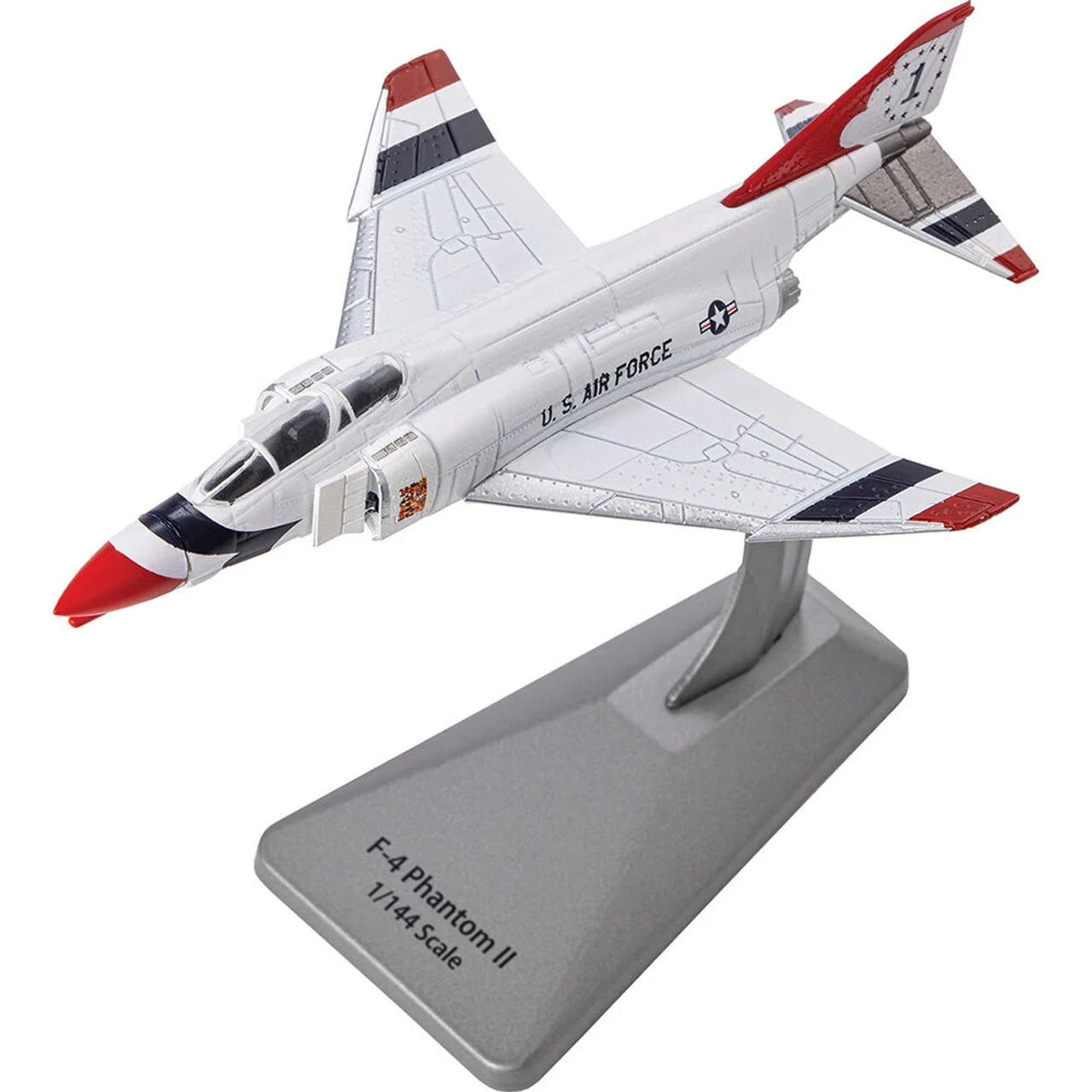 McDonnell Douglas F-4 Phantom Aircraft "No. 1, Thunderbirds" US Air Force "Collector Series" 1/144 Diecast Model by Air Force 1