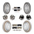 thumbnail image 1 of Transit Auto Front Rear Hub Bearings Assembly Coated Disc Brake Rotors and Ceramic Pads Kit (10Pc) for Car Dodge Challenger Charger - Left Right Side (Driver Passenger) KBB-120575, 1 of 11