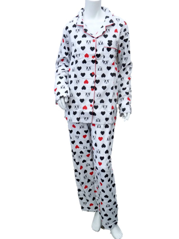 NEW Joe Boxer Women's 2pc Flannel Pajama/Sleepwear Set~Presents Print