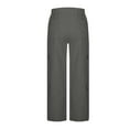 thumbnail image 6 of Ladies Cargo Pants, Audhol Cargo Pants for Women High Waisted Hiking Pants Baggy Stretchy Wide Leg Streetwear with 6 Pockets Women’S Cargo Pants Dark Gray 2XL, 6 of 8